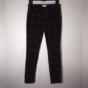 Forever 21 plaid corduroy pants size 27